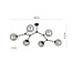 Emibig Emibig Viborg branch-shaped hanging lamp with 6 fumed bulbs E14 - Ideal for creating a cozy atmosphere in your home