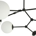 Viborg belle suspension à 4 branches et boules en verre blanc E14
