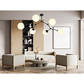 Emibig Emibig Viborg beautiful branch-shaped hanging lamp with 6 white opal bulbs E14 - Create a cozy atmosphere in your home