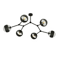 Emibig Emibig lampe suspendue en forme de branche Viborg avec 6 ampoules rayées E14 - Idéale pour créer une atmosphère chaleureuse dans n'importe quelle pièce