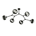 Viborg special branch-shaped hanging lamp with 6 striped bulbs E14