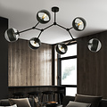 Viborg special branch-shaped hanging lamp with 6 striped bulbs E14