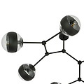 Lampe suspendue spéciale Viborg en forme de branche avec 6 ampoules rayées E14