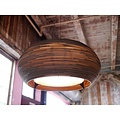 Hanging lamp cardboard white-beige design cardboard ellipse Ø 61cm E27
