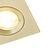 Spot encastrable carré champagne/or carré GU10