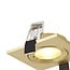 Square champagne/gold recessed spotlight square GU10