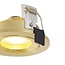 Round champagne/gold recessed spotlight GU10