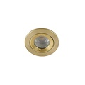 Round champagne/gold recessed spotlight GU10