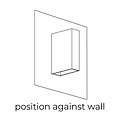 Thin flat white wall lamp up and down lighting IP65 5.7W