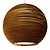 Hanging lamp ball white or beige design large cardboard Ø 82cm E27