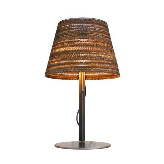 Schreibtischlampendesign aus weißem oder beigem Karton 1xE27 Ø 34cm