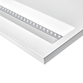 Panel LED design lineas blanco 60x60 cuadrado suspendido iluminación de techo 44W