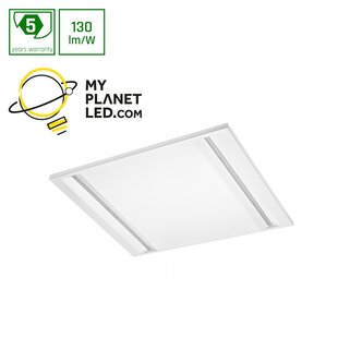 Panel LED design lineas blanco 60x60 cuadrado suspendido iluminación de techo 44W