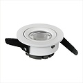 Recessed spotlight 10W round white, hole size 75 mm, outer size 83 mm, dimmable