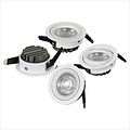 Recessed spotlight 10W round white, hole size 75 mm, outer size 83 mm, dimmable