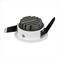 Recessed spotlight 10W round white, hole size 75 mm, outer size 83 mm, dimmable