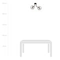 Emibig Emibig Kolding ceiling lamp with 2 smoked bulbs for E14 lamp - Ideal lighting solution for modern interiors