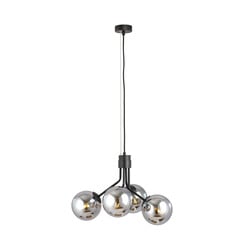 Emibig Kolding 4 lamps hanglamp gerookte bollen voor E14 lamp