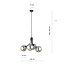 Emibig Emibig Kolding lámpara colgante de 4 bombillas ahumadas para lámpara E14 - Iluminación elegante para cualquier interior