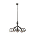 Emibig Emibig Kolding 5-Lampen-Hängelampe, geräucherte Glühbirnen E14 - Ideal für moderne Innenräume