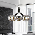 Emibig Emibig Kolding 5 lamp hanglamp gerookte bollen E14 - Perfect voor moderne interieurs