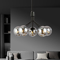 Emibig Emibig Kolding 5-Lampen-Hängelampe, geräucherte Glühbirnen E14 - Ideal für moderne Innenräume