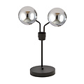 Emibig Emibig Kolding tafellamp zwart met gefumeerde glazen bollen E14 - Sfeervolle verlichting voor elk interieur
