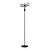 Kolding floor lamp black with fumed glass balls E14