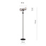 Emibig Emibig Kolding floor lamp black with fumed glass balls E14 - Perfect ambiance for any interior