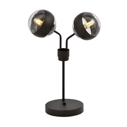 Emibig Kolding black striped table lamp black with glass balls E14
