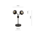 Emibig Emibig Kolding lámpara de mesa a rayas negras con bolas de vidrio E14 - Iluminación perfecta para cualquier interior