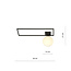 Herning design ceiling lamp black with white opal glass ball E14