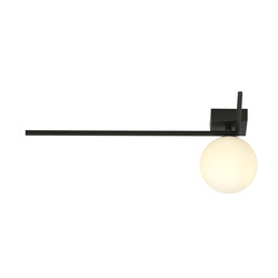 Herning elegante Designlampe für die Decke mit weißer Glaskugel E14