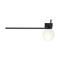 Herning elegante designlamp voor plafond met witte glazen bol E14