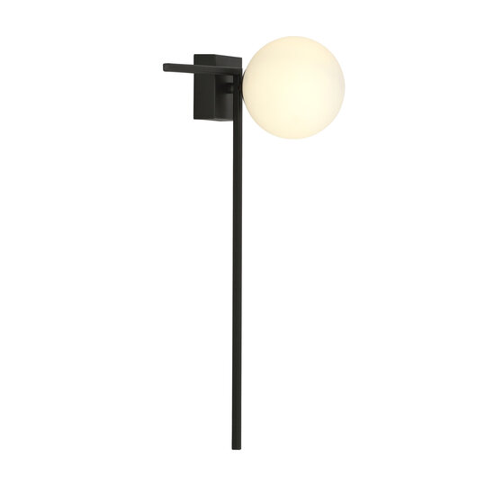 Herning elegante designlamp voor plafond met witte glazen bol E14