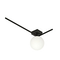 Herning elegante designlamp voor plafond met witte glazen bol E14