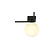 Herning small design lamp for ceiling with white glass ball E14