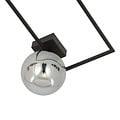 Emibig Emibig Lampe de plafond design Horsens noire avec boule en verre opale blanche E14 - Éclairage idéal pour les intérieurs modernes