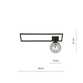 Emibig Emibig Horsens design plafondlamp zwart met witte opaal glas bol E14 - Perfecte verlichting voor elk interieur