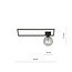 Lámpara de techo de diseño Horsens negra con bola de cristal opal blanco E14