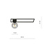 Horsens large design ceiling lamp black with smoked glass bulb E14