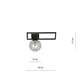 Emibig Emibig Horsens ceiling fixture black with fumigated glass ball E14 - Ideal for stylish lighting