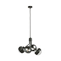 Emibig Emibig Kolding zwart getreepte 4 lamps hanglamp glas bollen voor E14 lamp - Creëer een sfeervolle ambiance in uw ruimte
