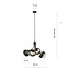 Emibig Emibig Kolding zwart getreepte 4 lamps hanglamp glas bollen voor E14 lamp - Creëer een sfeervolle ambiance in uw ruimte