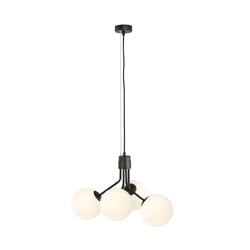 Emibig Kolding black 4 lamp hanging lamp white bulbs for E14 lamp