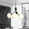 Emibig Emibig Kolding black 4 lamp hanging lamp white bulbs for E14 lamp - Create a cozy atmosphere in your home