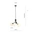 Emibig Emibig Kolding noire 4 lampes suspension boules blanches pour lampe E14 - Créez une ambiance chaleureuse chez vous