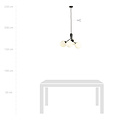 Emibig Emibig Kolding noire 4 lampes suspension boules blanches pour lampe E14 - Créez une ambiance chaleureuse chez vous