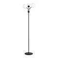 Emibig Emibig Kolding lampe sur pied noire avec ampoules en verre dépoli E14 - Idéale pour une ambiance chaleureuse dans votre maison