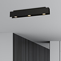 Silkeborg black ceiling spotlights 3x GU10 for spotlights